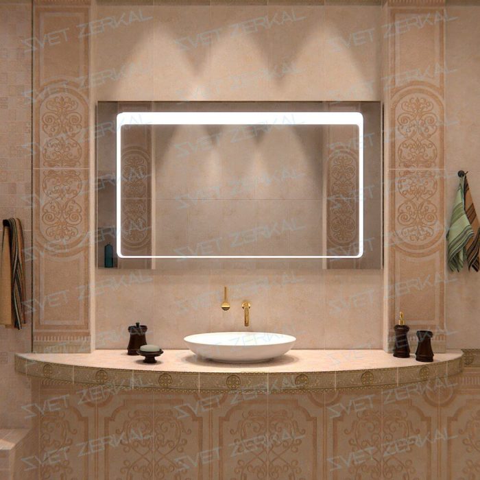 MILENA зеркало с led подсветкой в ванной