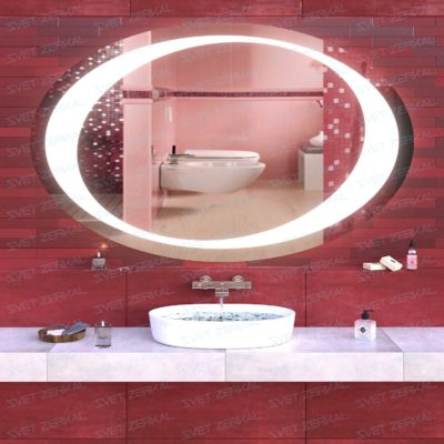 MILENA зеркало с led подсветкой в ванной